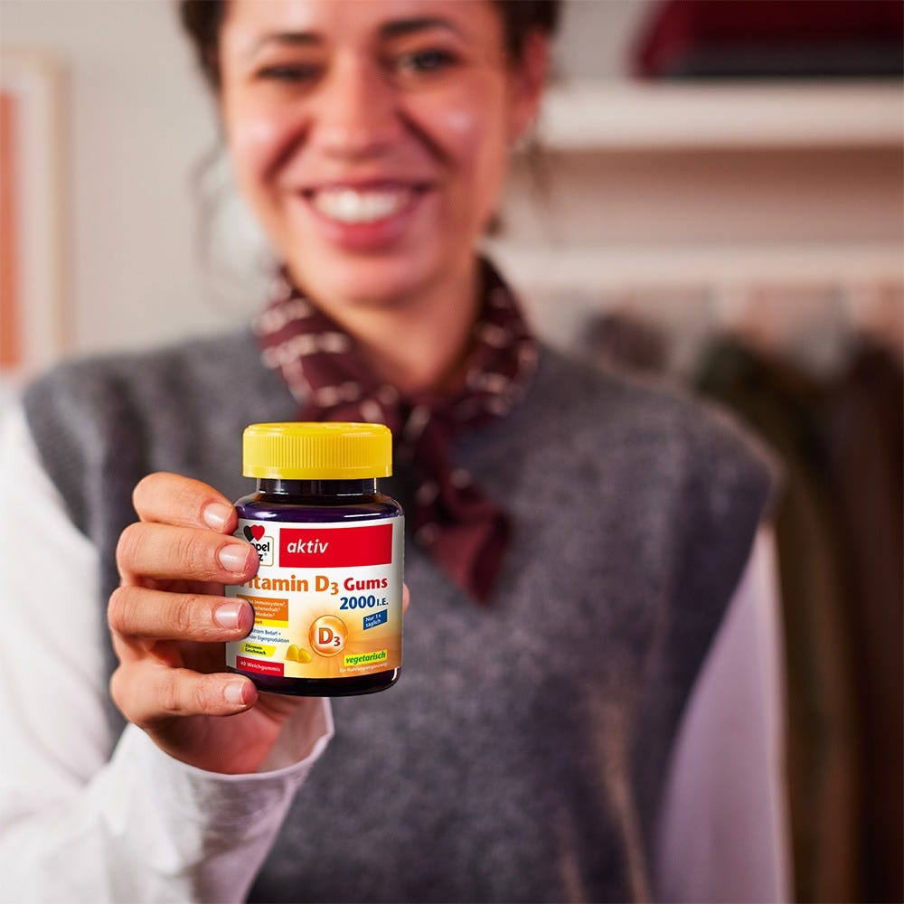 Doppelherz Vitamin D 2000 IE Gums 40 Stück