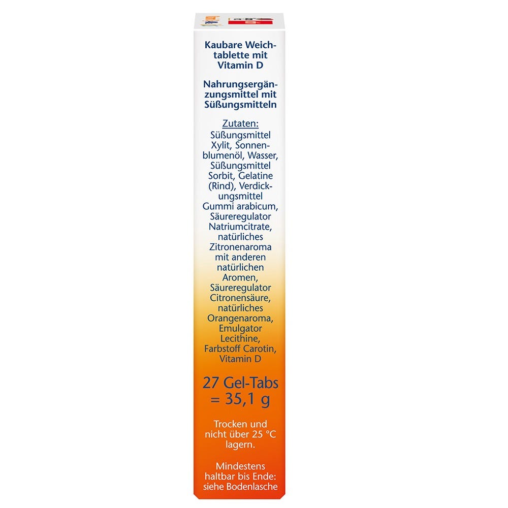 Doppelherz Vitamin D 400 I.E Kids Gel Tabs 27 Stück