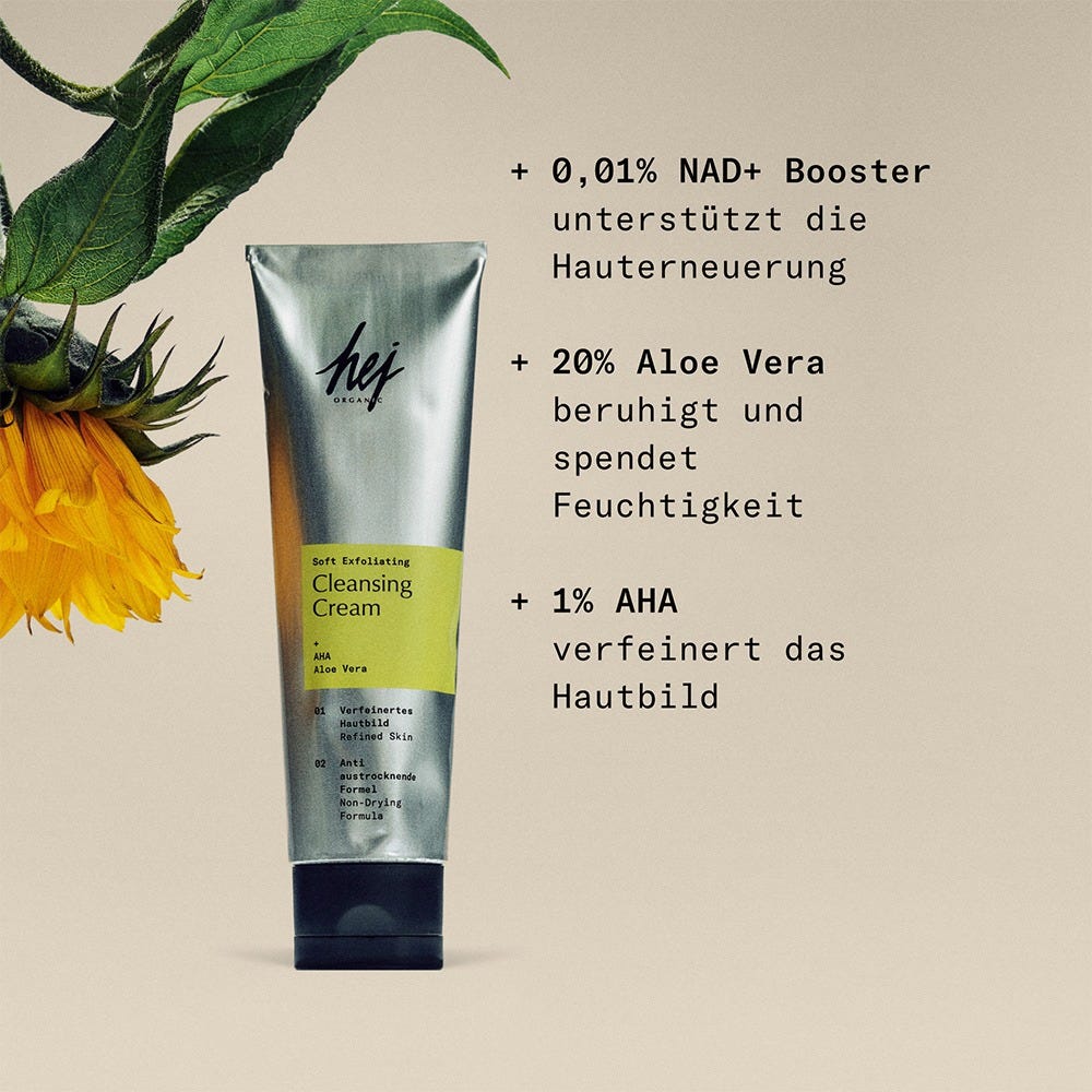 hej ORGANIC LONGEVITY Soft Exfoliating Cleansing Cream 100 ml