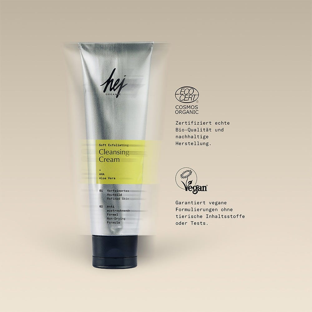 hej ORGANIC LONGEVITY Soft Exfoliating Cleansing Cream 100 ml