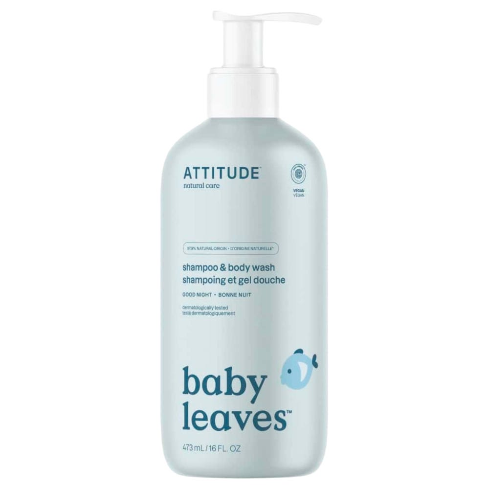 Attitude – Clean Beauty Baby Leaves 2in1 Shampoo & Body Wash Good  473 ml