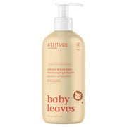 Attitude – Clean Beauty Baby Leaves 2in1 Shampoo & Body Wash Pear  473 ml