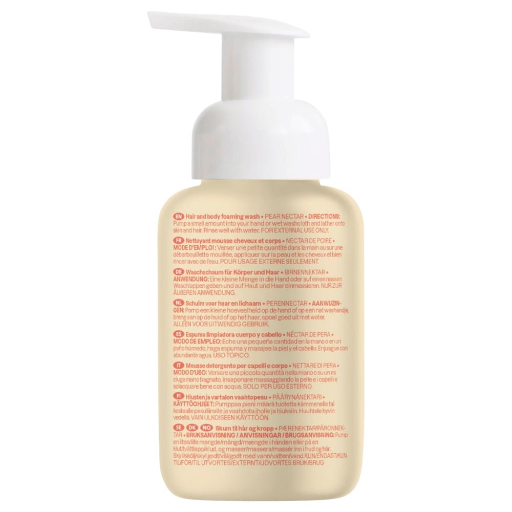 Attitude – Clean Beauty Baby Leaves 2-in-1 Foaming Wash Pear Necta 295 ml