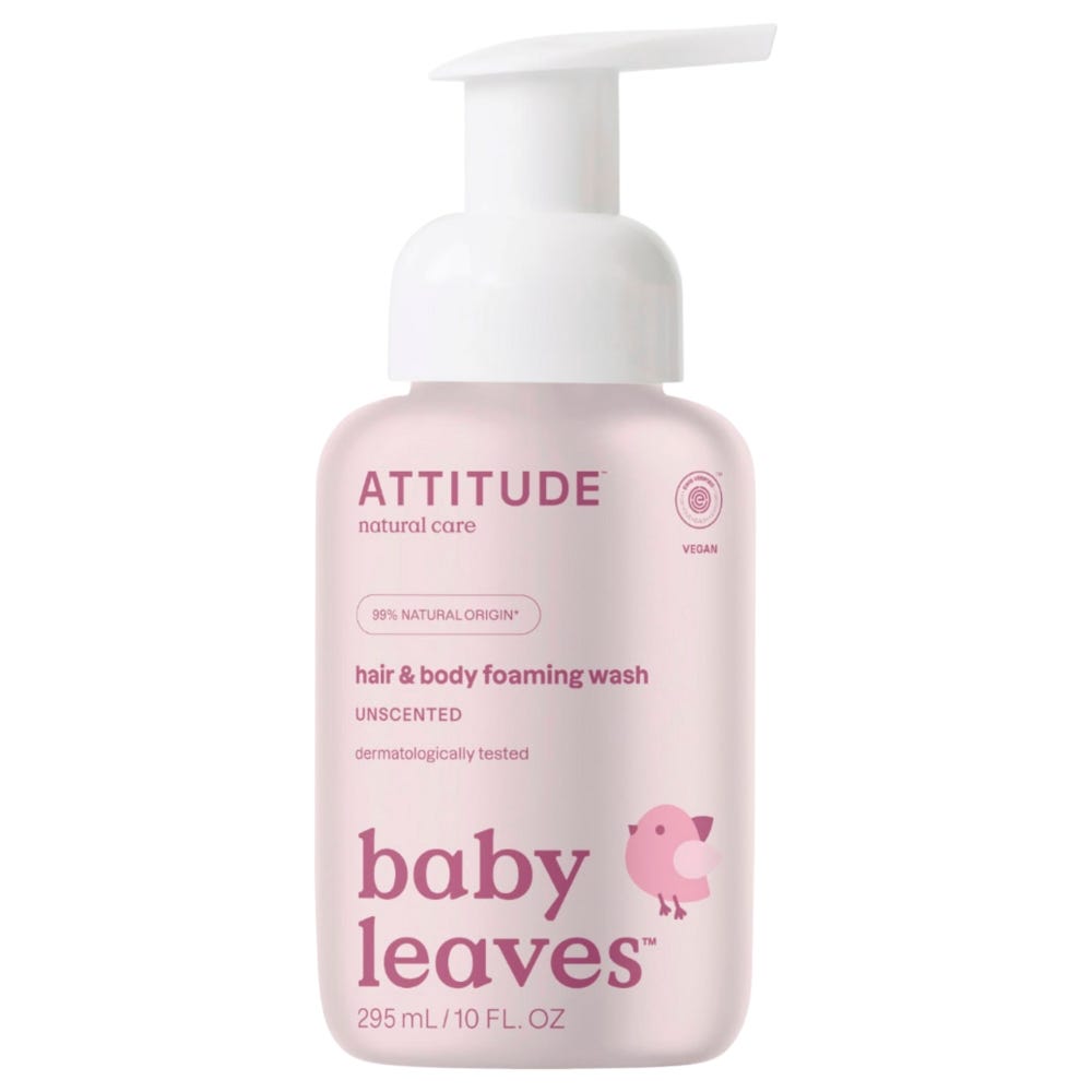 Attitude – Clean Beauty Baby Leaves 2-in-1 FoamingWash Fragrance 295 ml