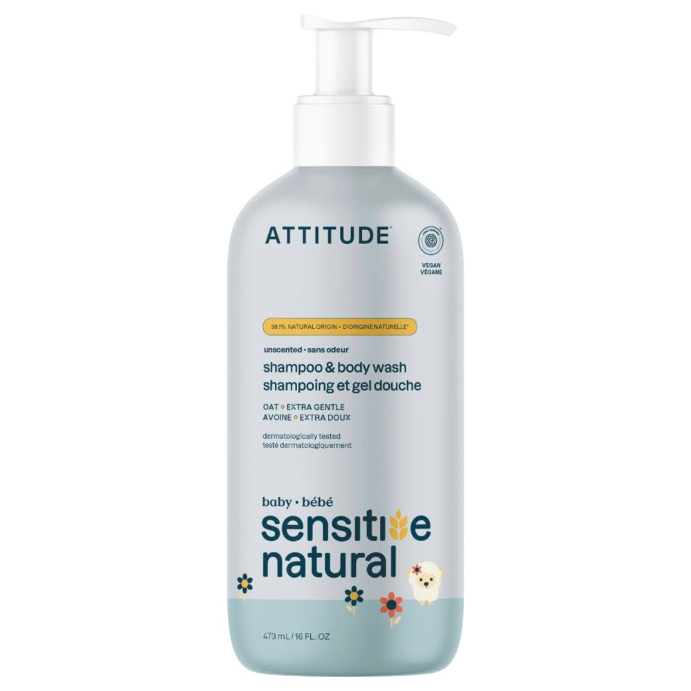 Attitude – Clean Beauty Sensitive Natural Baby Care 2in1 Wash 473 ml