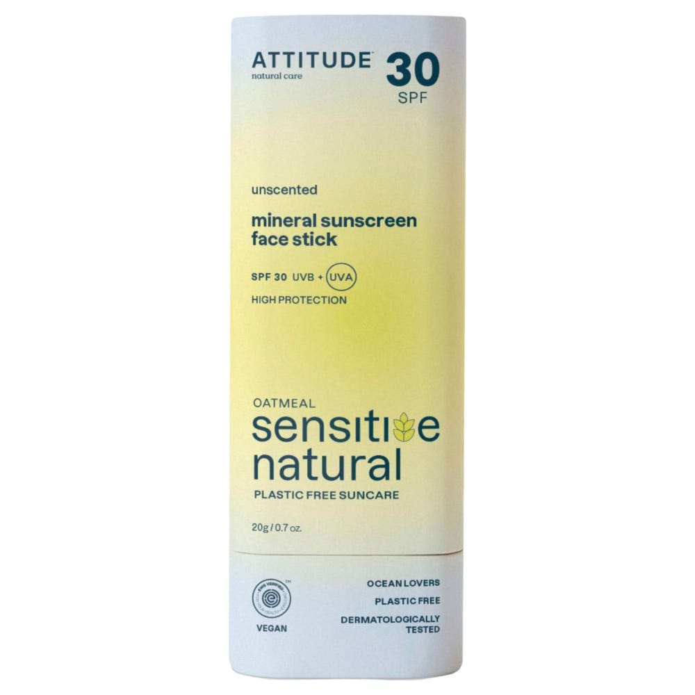 Attitude – Clean Beauty Sunly Sunscreen Face Stick SPF 30 Sensitiv 20 g