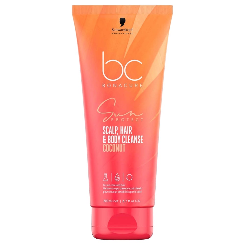 Schwarzkopf Bonacure Sun Protect Scalp, Hair & Body Cleanse Coconut 200 ml