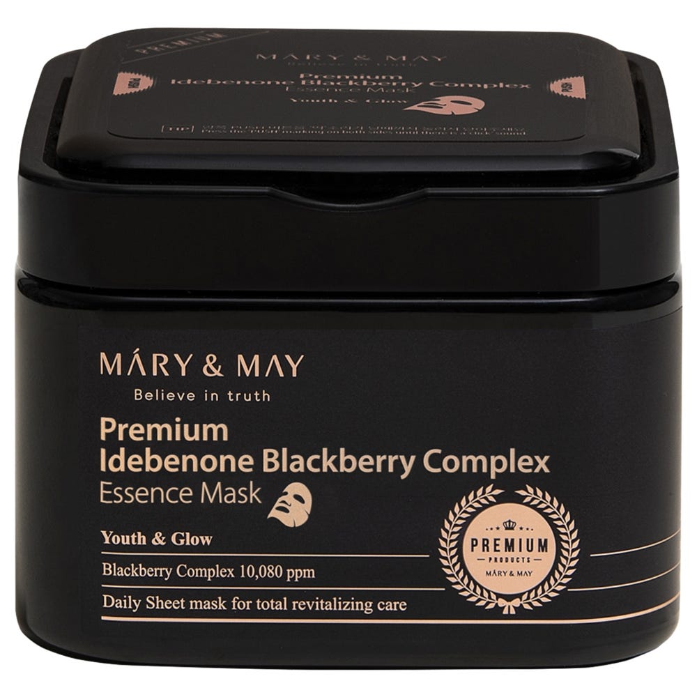 Mary & May Premium Idebenone Blackberry Complex Essence Mask 20 Stück
