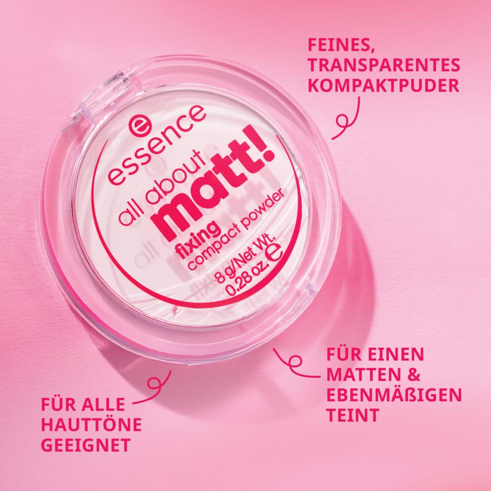 essence all about matt! fixing compact powder 8 g