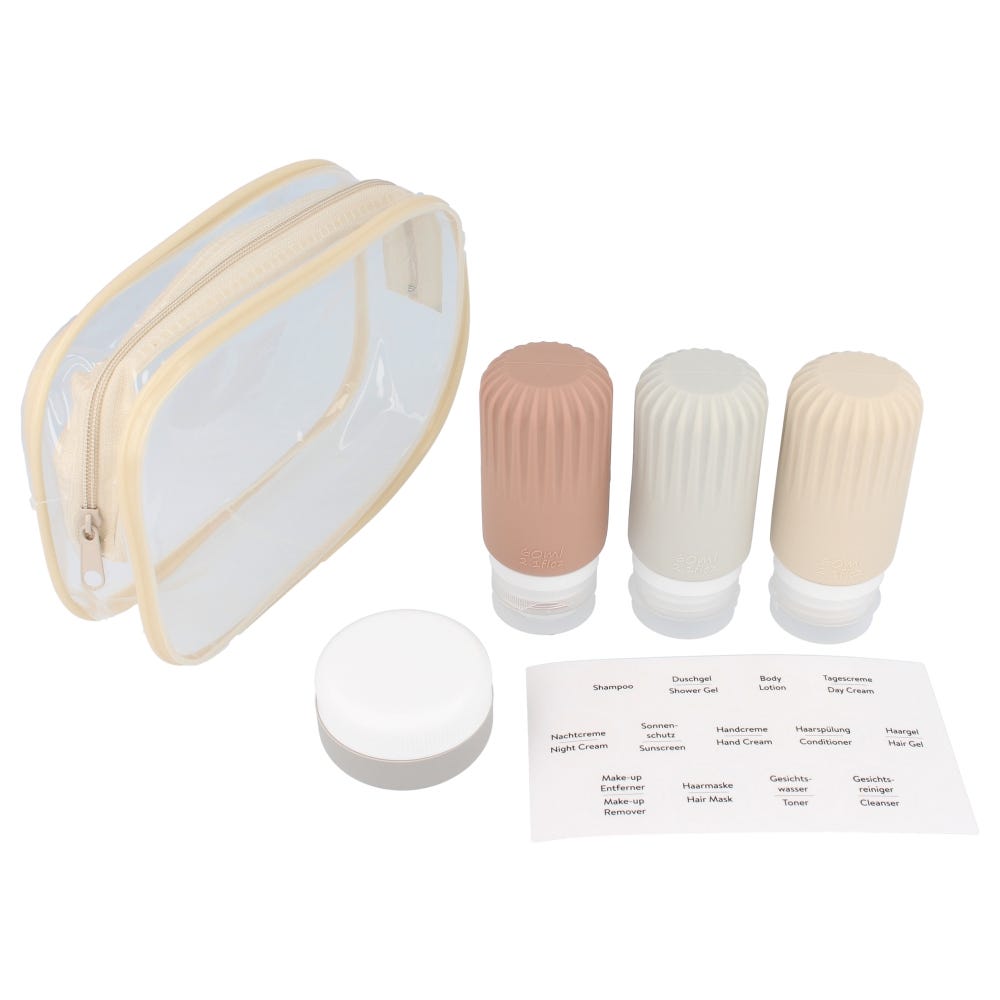 PARSA Beauty Reise-Refill-Set Silikon 5 Stück