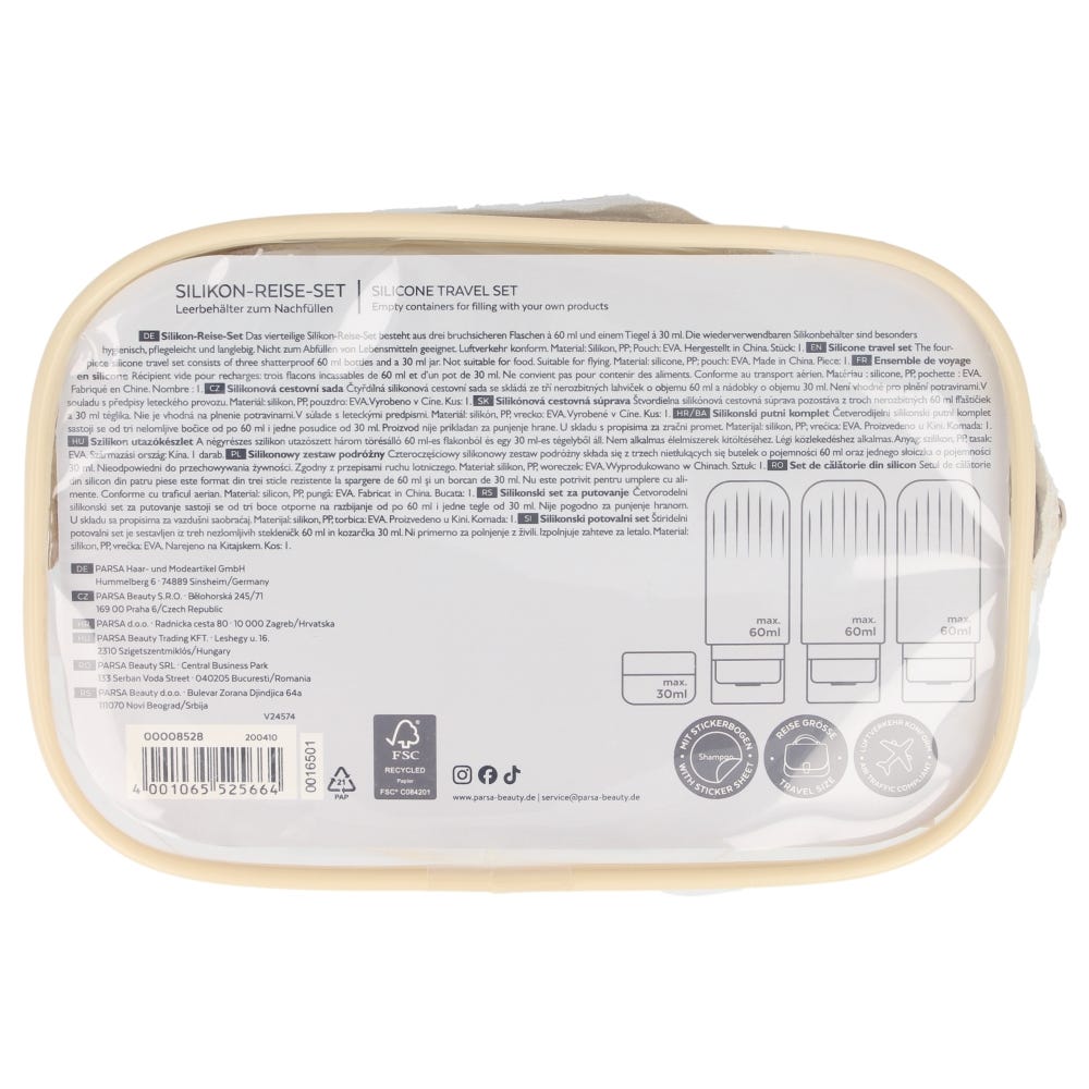 PARSA Beauty Reise-Refill-Set Silikon 5 Stück
