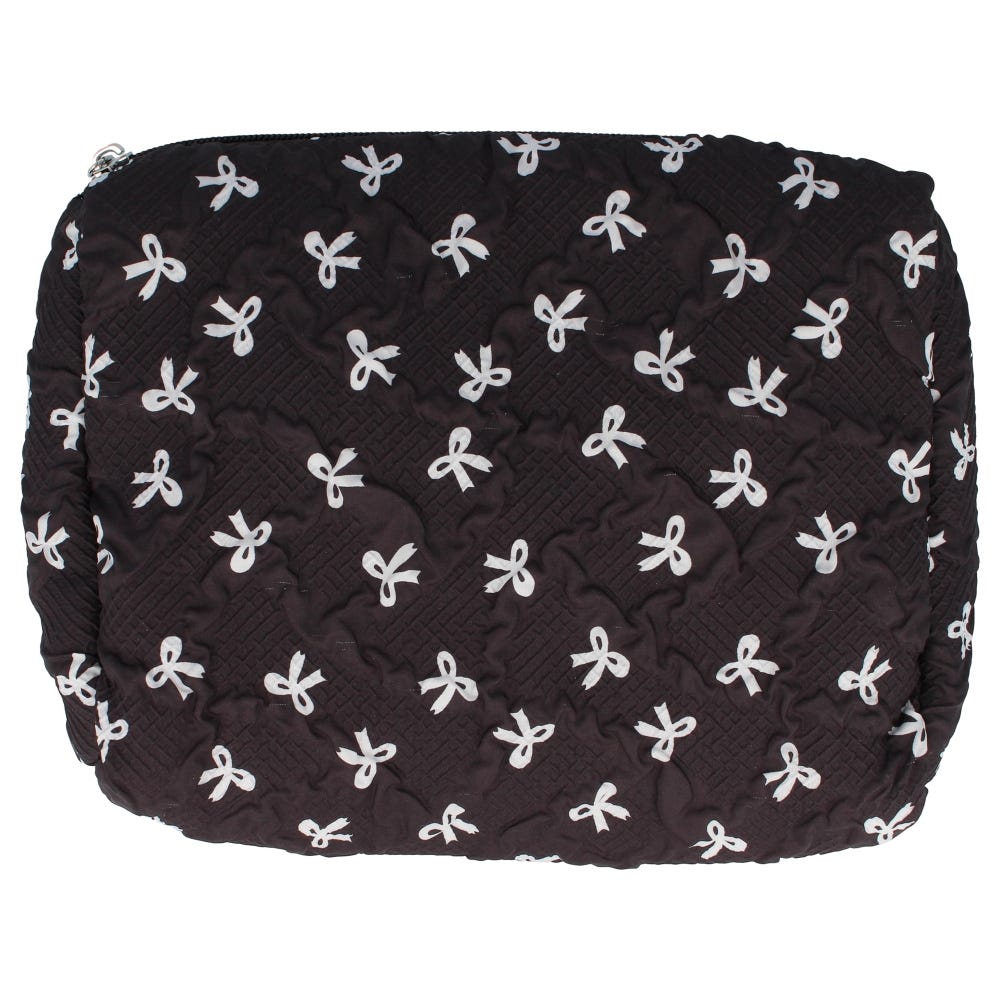 PARSA Beauty Kulturtasche schwarz mit Schleifen