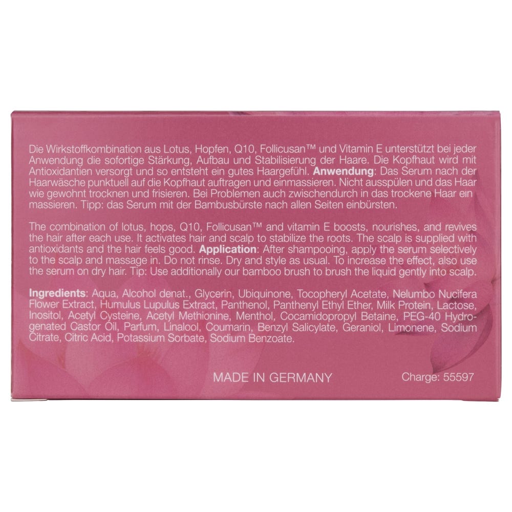 Margot Schmitt Lotus Haar Ampullen mit Hopfen und Q10 6x 10 ml