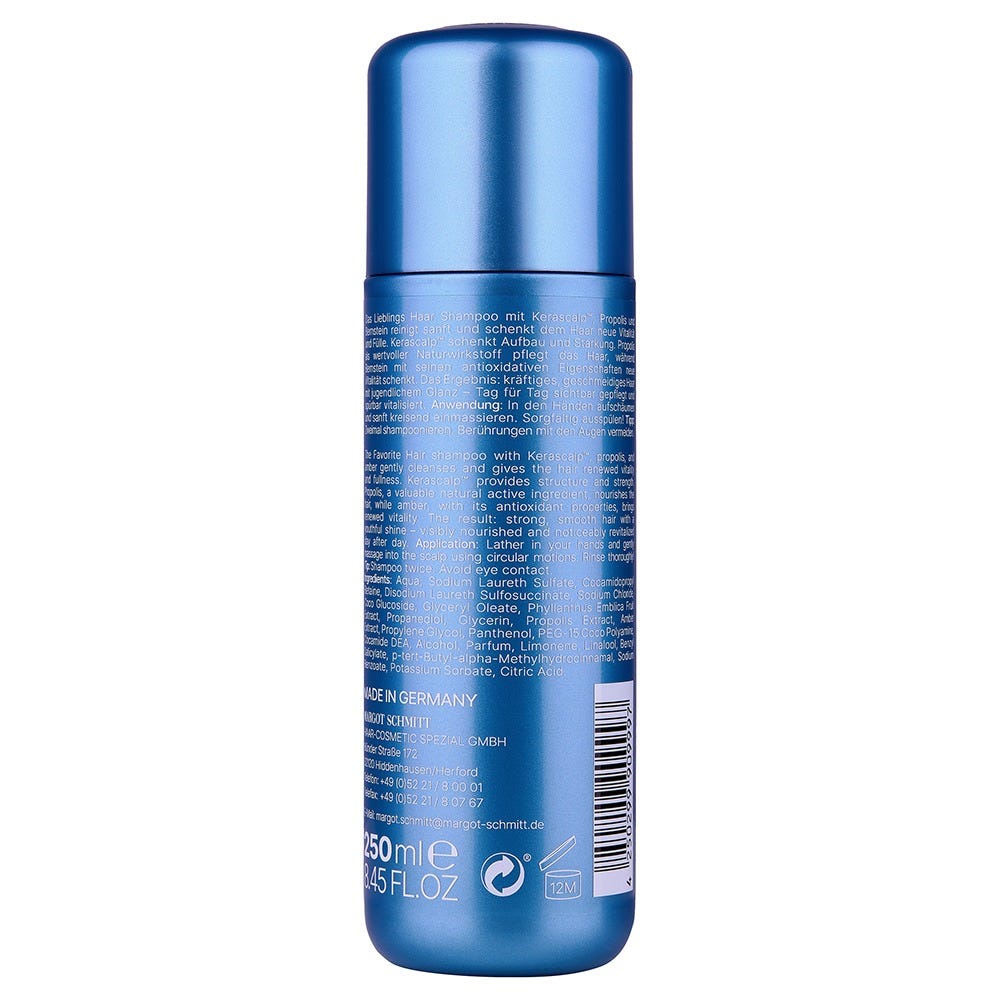 Margot Schmitt Lieblings Haarshampoo mit Kerascalp, Propolis & Bernstein 250 ml