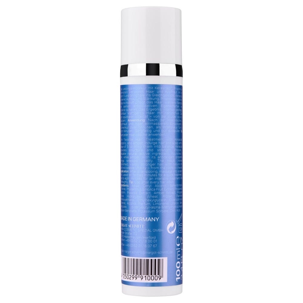 Margot Schmitt Lieblings Haarkur mit Kerascalp Propolis & Bernstein 100 ml