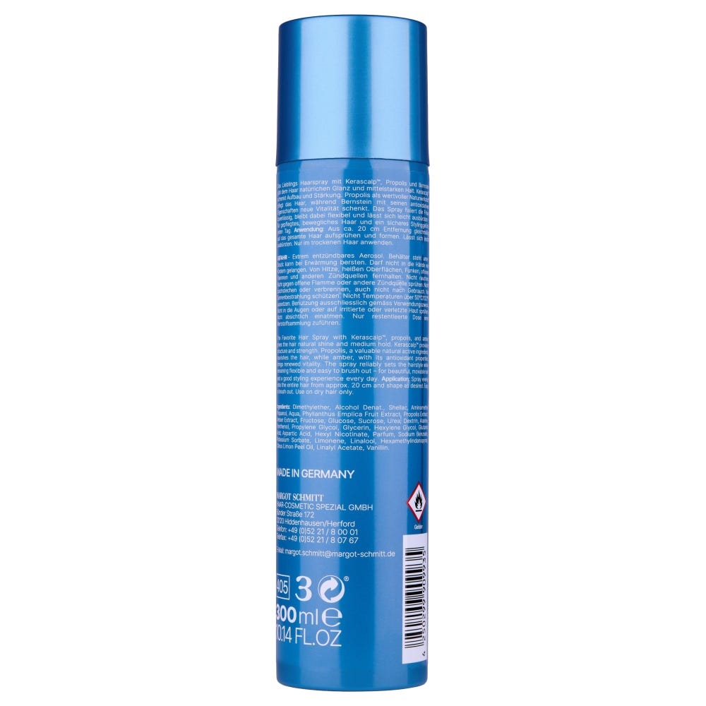 Margot Schmitt Lieblings Haarspray mit Kerascalp Propolis & Bernstein 300 ml