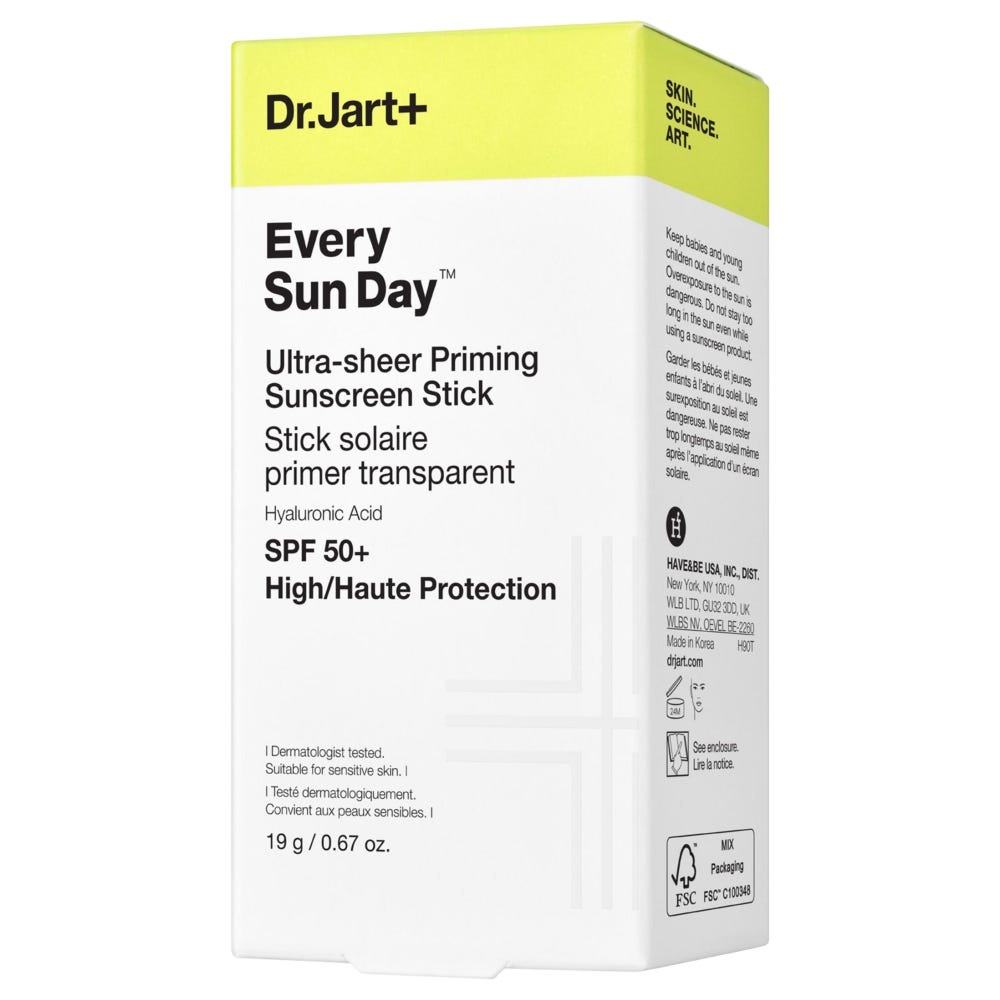 Dr.Jart+ Every Sun Day Ultra-Sheer Priming Sunscreen Stick SPF50 19 g