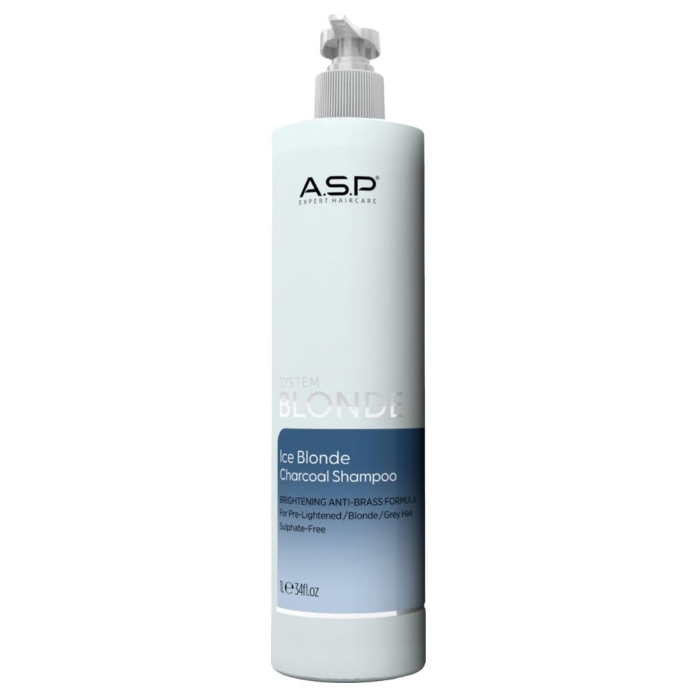 A.S.P System Blonde Ice Blonde Charcoal Shampoo 1000 ml