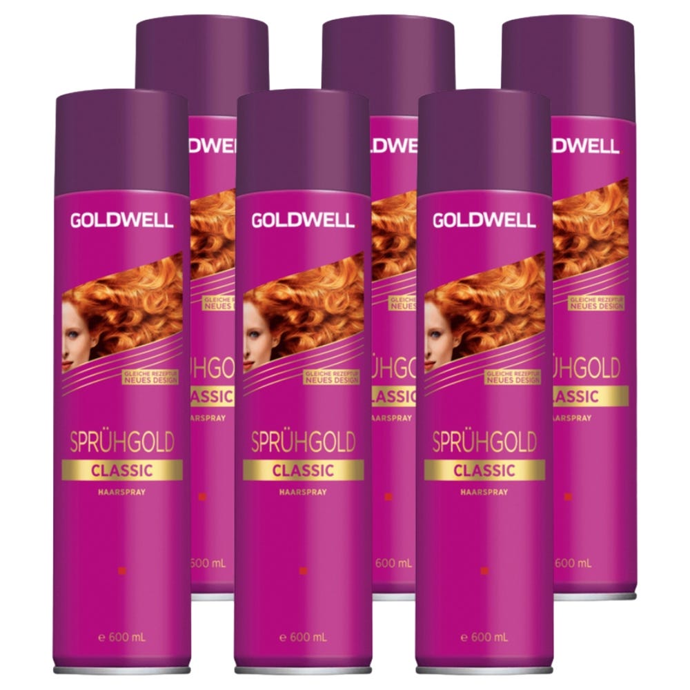 Goldwell Sprühgold Classic Haarspray Bundle 6x600 ml