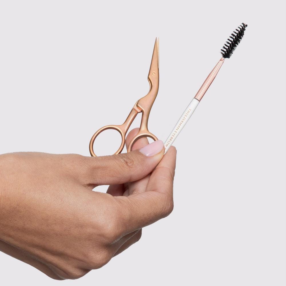 TWEEZERMAN Brow Shaping Scissors & Brush