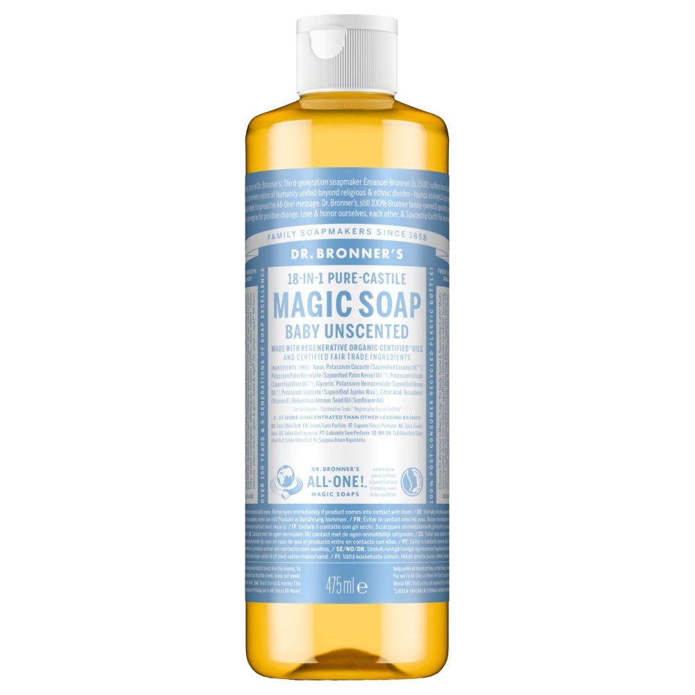Dr. Bronner’s Magic Soap Baby parfümfrei 475 ml