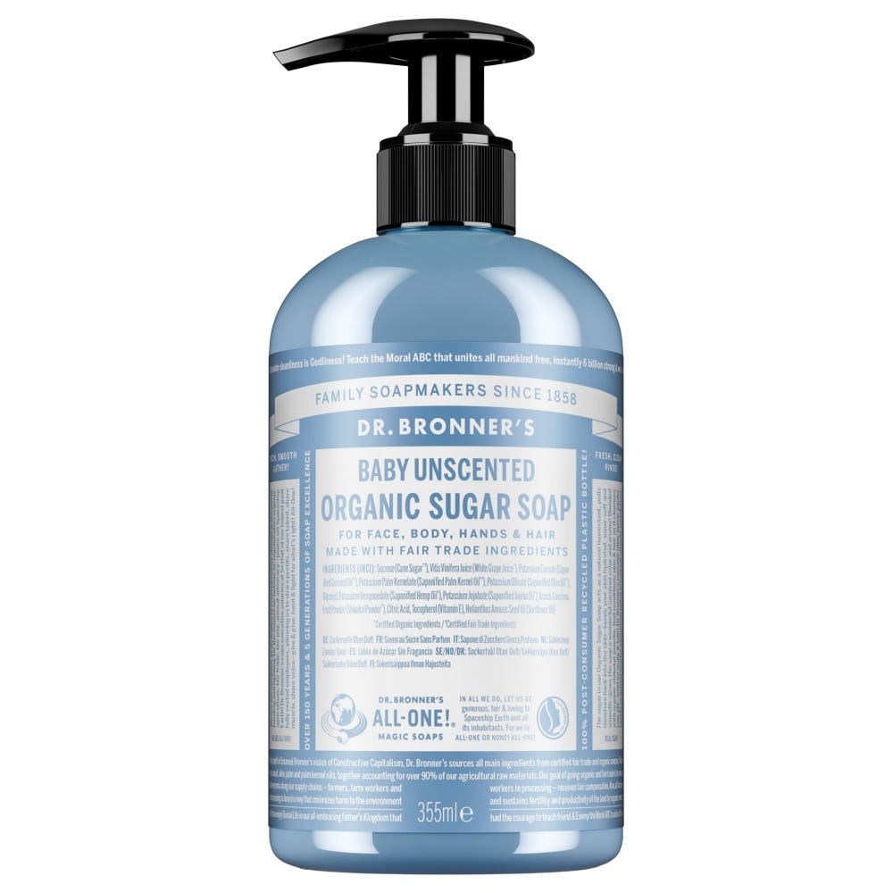 Dr. Bronner’s Sugar Soap Baby parfümfrei 355 ml