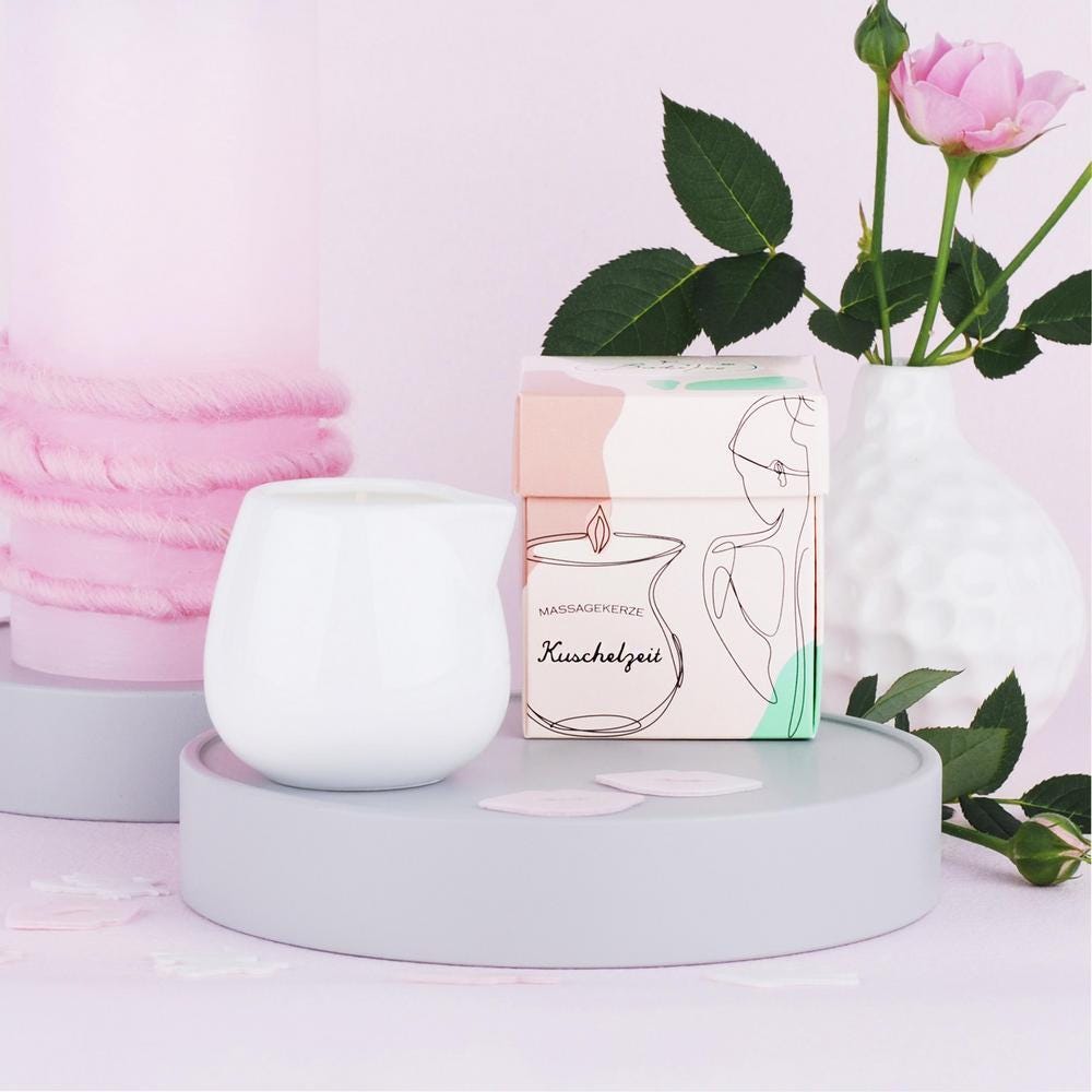 Badefee Massagekerze Kuschelzeit 70 g
