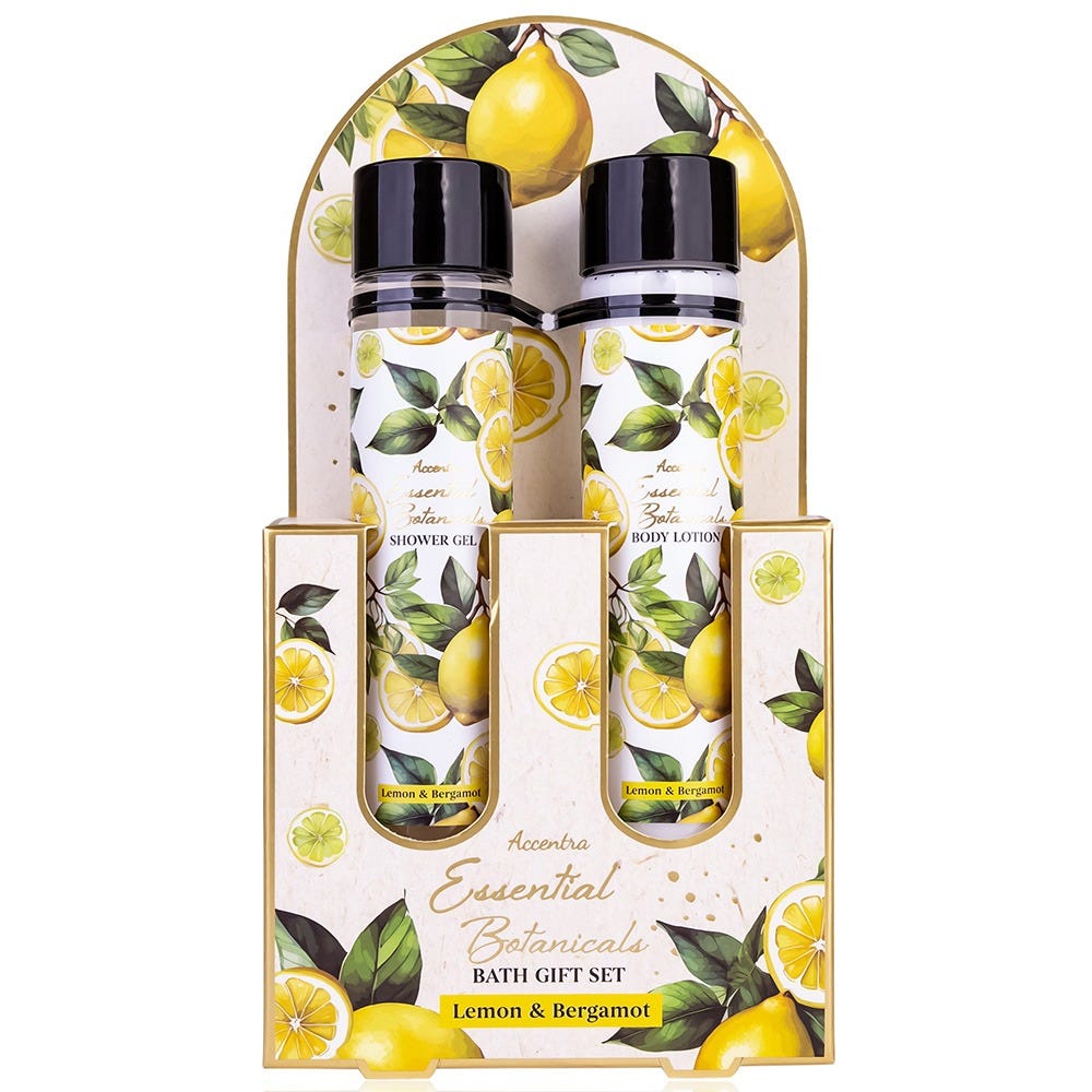 Accentra Badeset Essentail Botanicals Geschenkbox Lemon & Bergamot