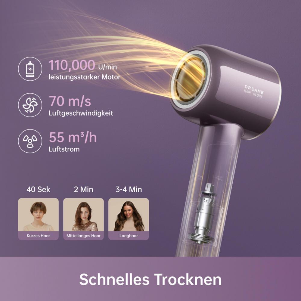 DREAME Glory Combo Haartrockner Violett