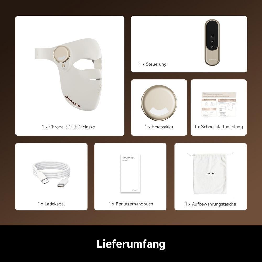 DREAME Chrona 3D Lichttherapie Anti-Aging Maske