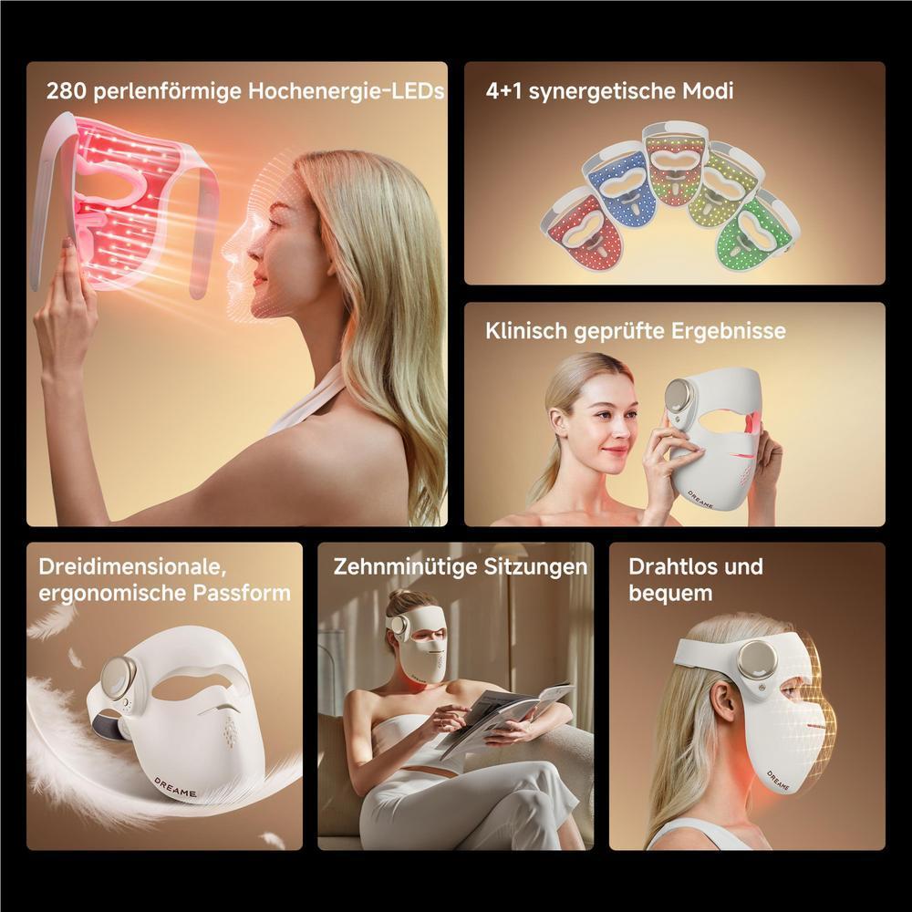 DREAME Chrona 3D Lichttherapie Anti-Aging Maske