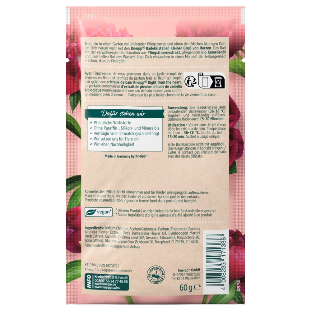 Kneipp  Badekristalle Kleiner Gruß VON HERZEN 60 g
