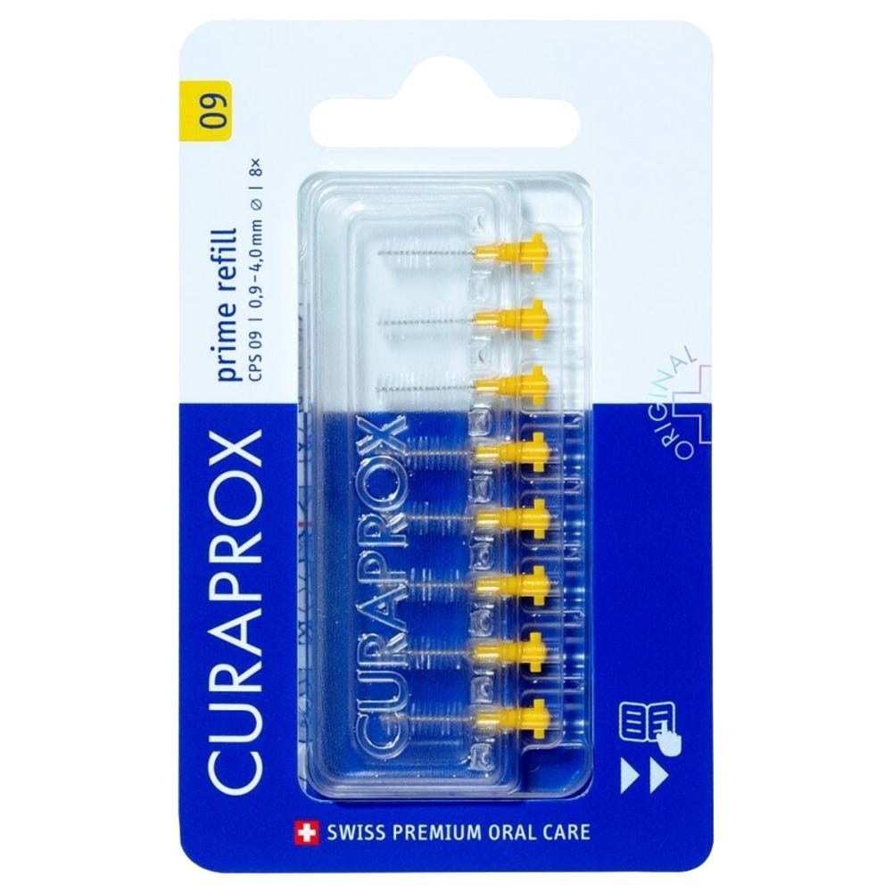 CURAPROX CPS 09 prime refill, gelb 8er Set