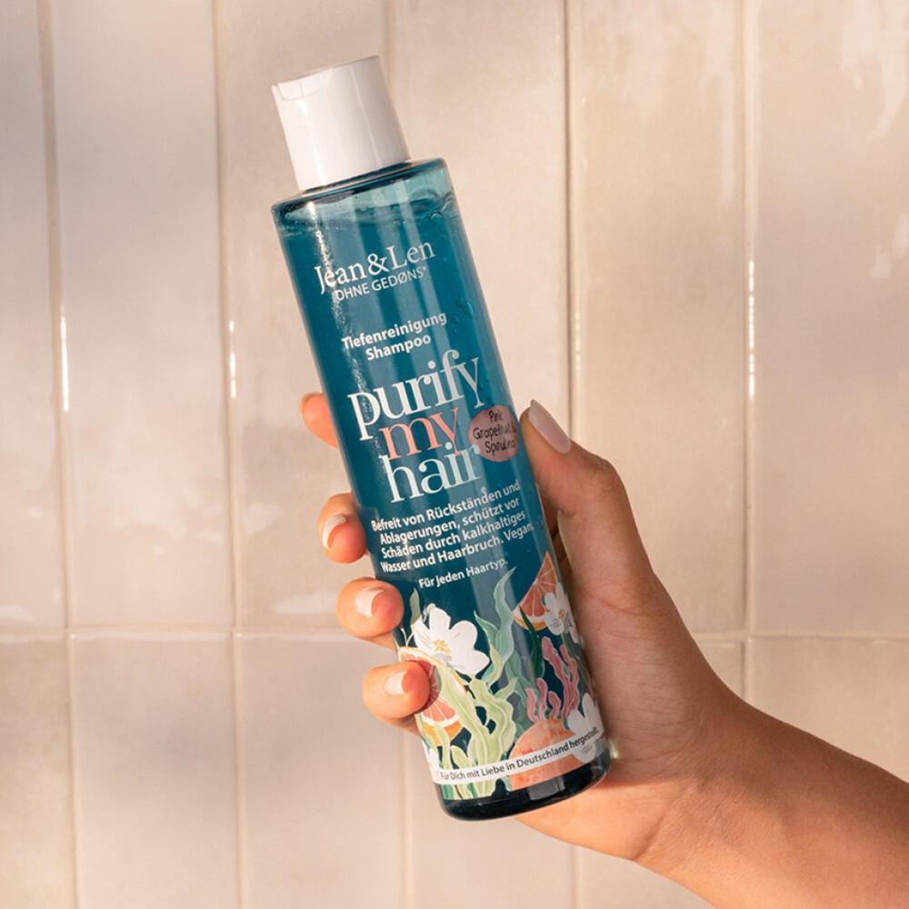 Jean & Len Shampoo Tiefenreinigung Pink Grapefruit & Spirulina 300 ml
