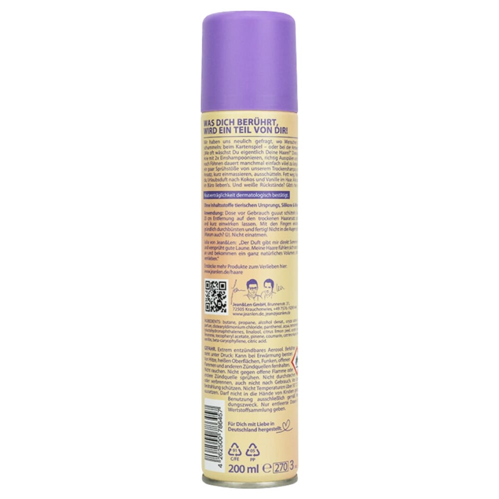 Jean & Len Dry Shampoo You're My Coco Vanilla 200 ml