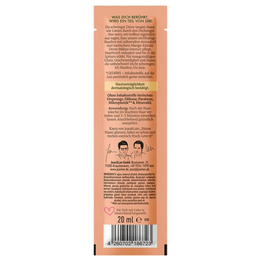 Jean & Len Nutri Care-Long Hair Mango & Avocado 20 ml