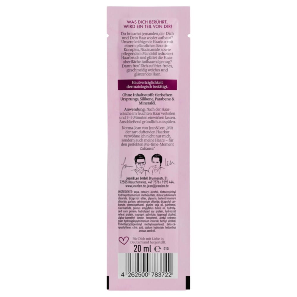 Jean & Len Aufbau Haarkur Mandel & Keratin 20 ml