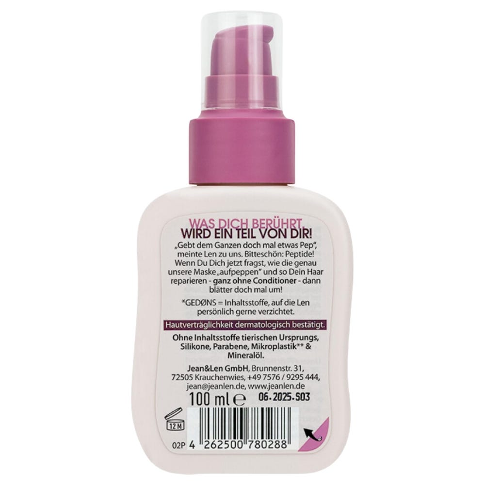 Jean & Len Leave-In Mask Peptide Intense Repair 100 ml