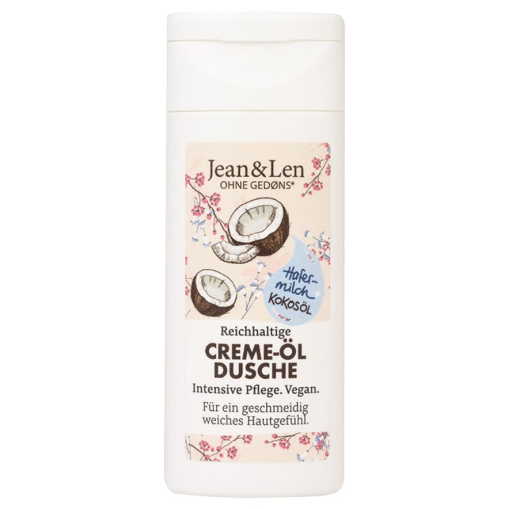 Jean & Len Creme-Öl Dusche Hafermilch & Kokosöl 50 ml