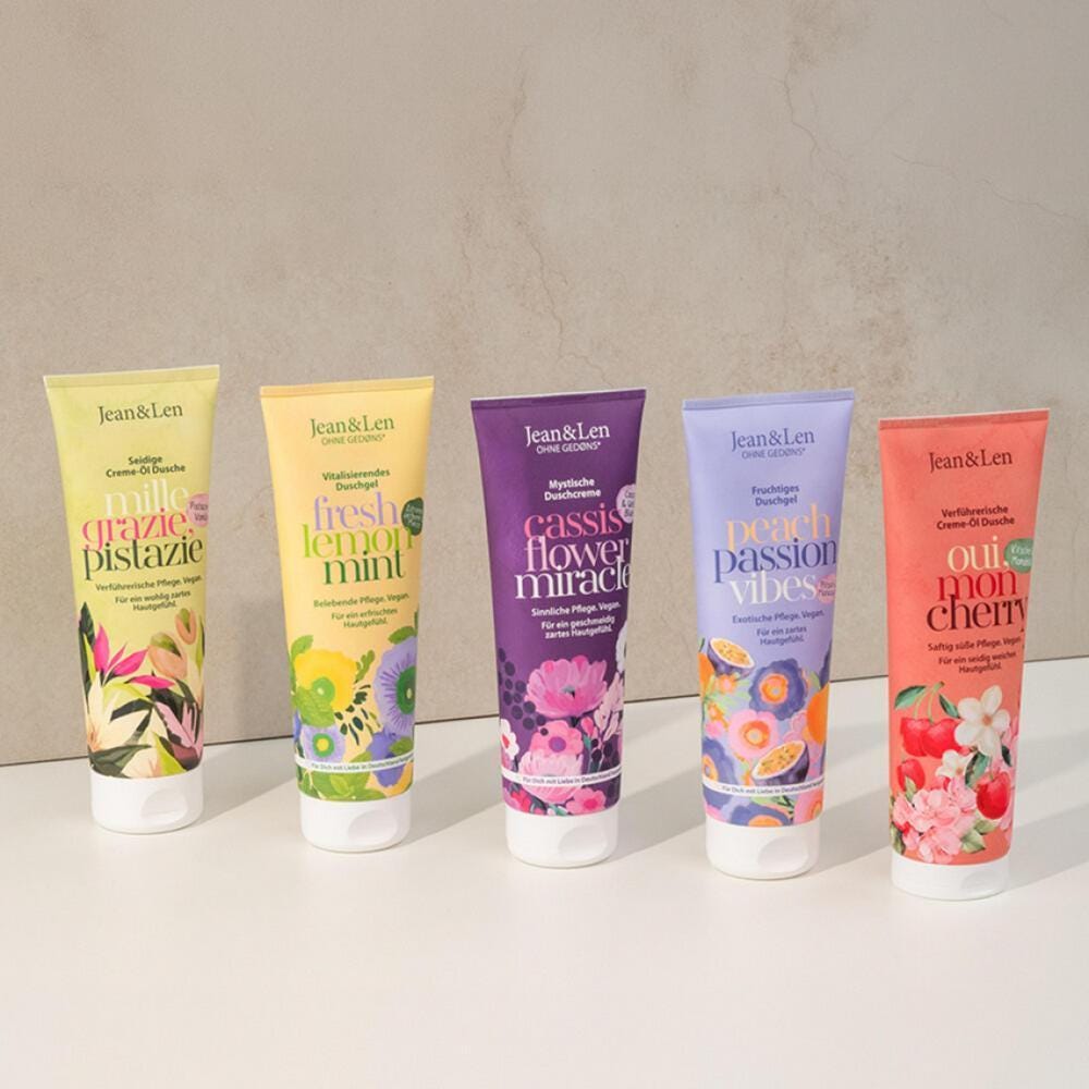 Jean & Len Creme-Öl Dusche Pistazie & Vanille 250 ml