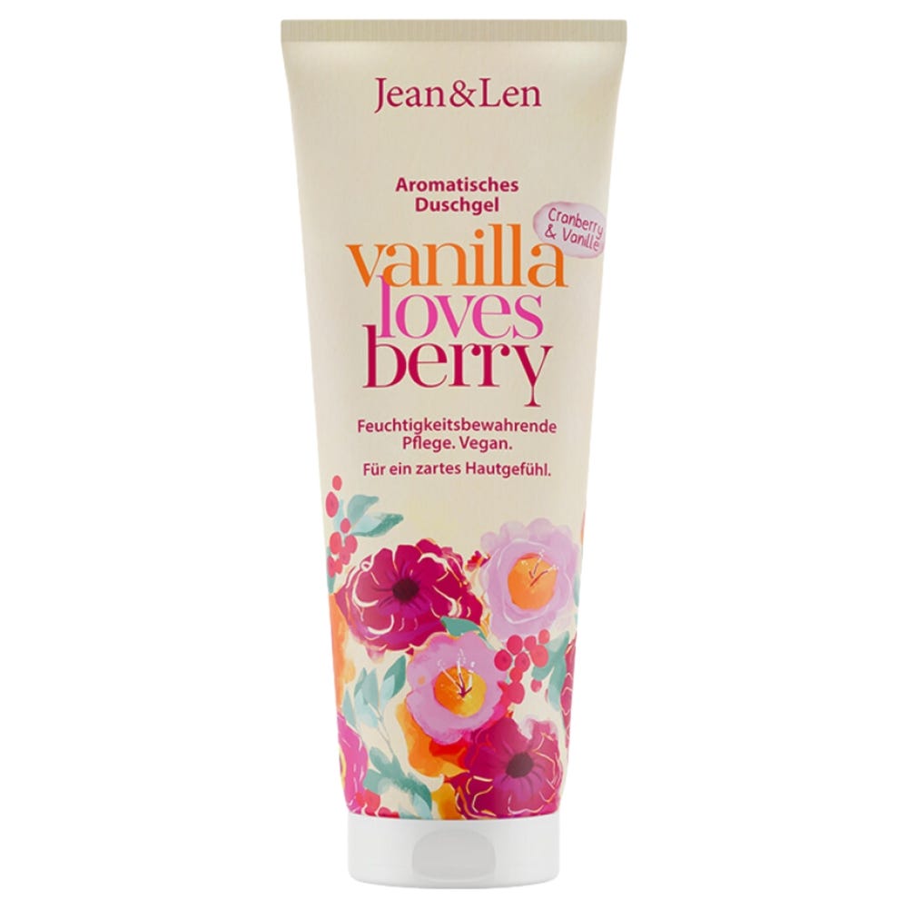 Jean & Len Duschgel Cranberry & Vanille 250 ml