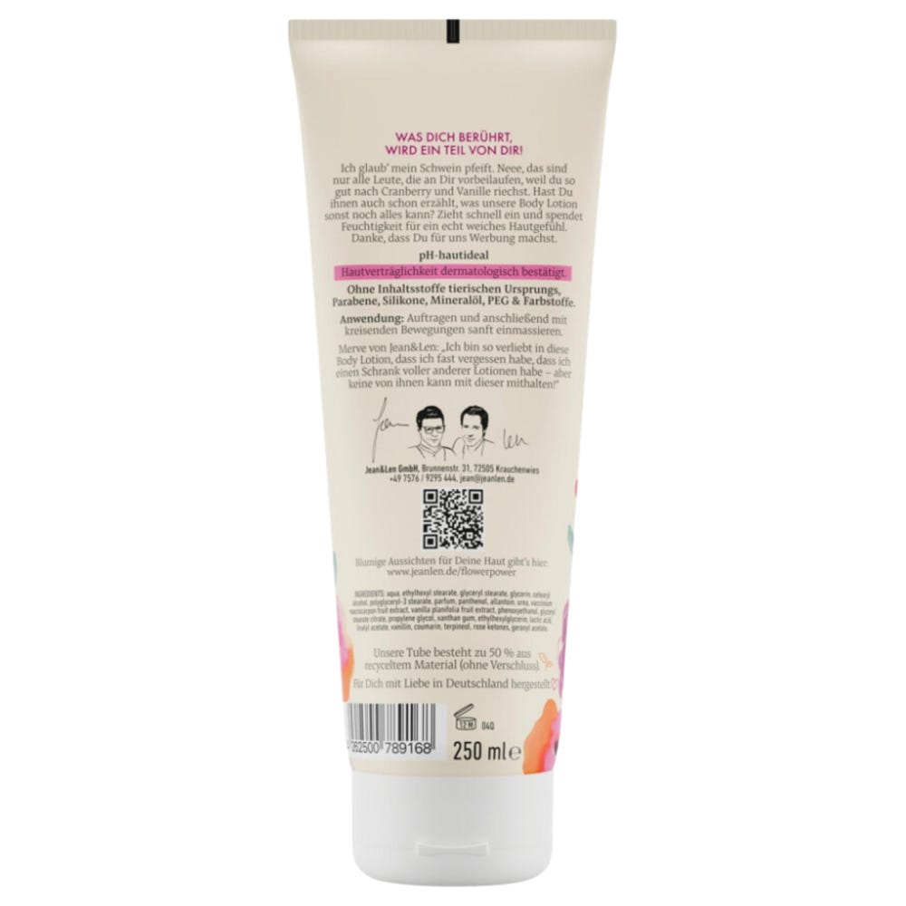 Jean & Len Body Lotion Cranberry & Vanille 250 ml