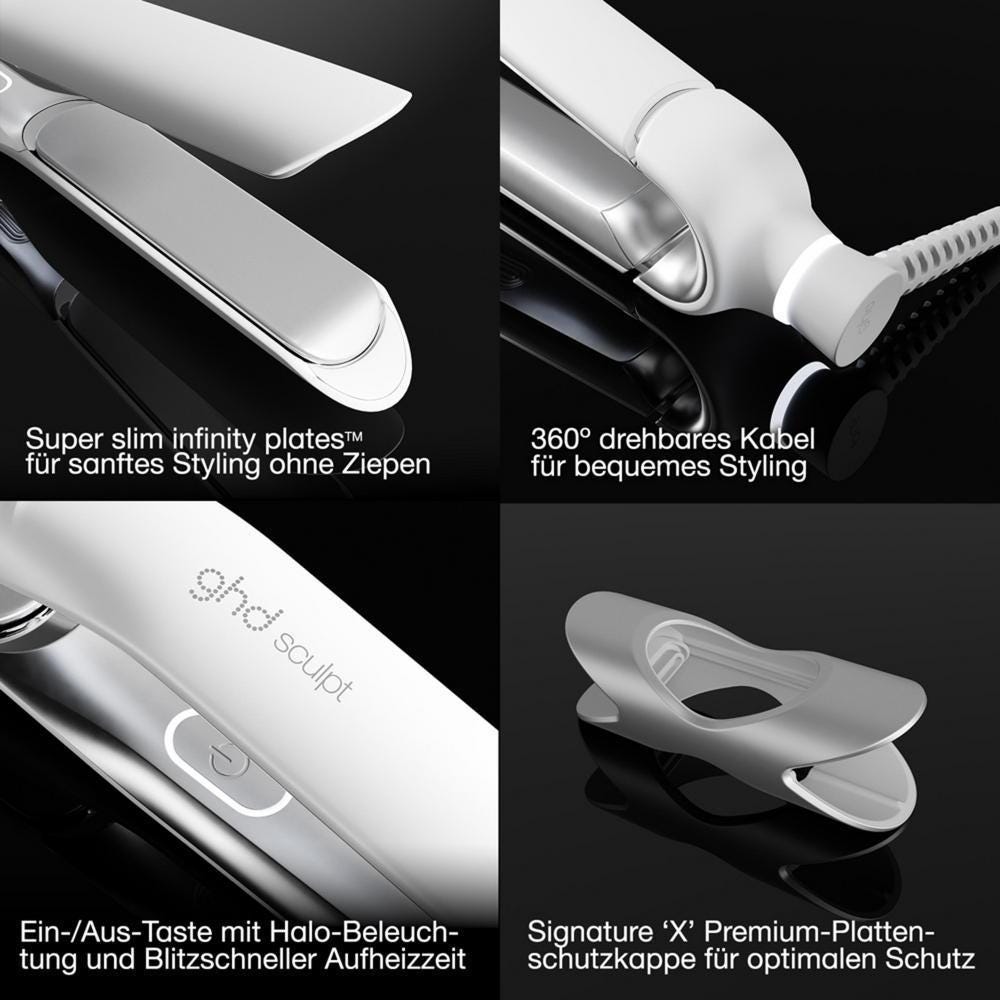 GHD sculpt Styler Glätteisen weiß