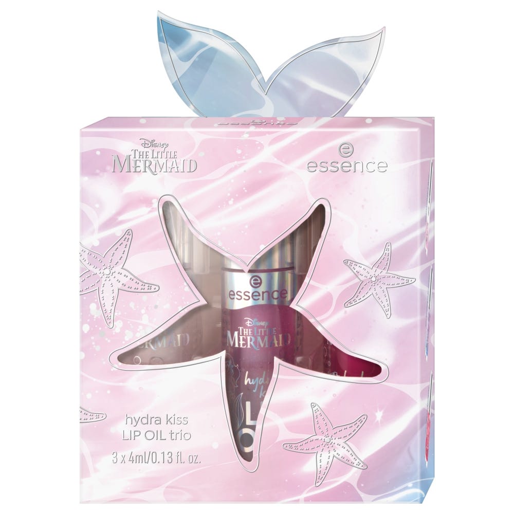 essence Disney THE LITTLE MERMAID hydra kiss LIP OIL trio