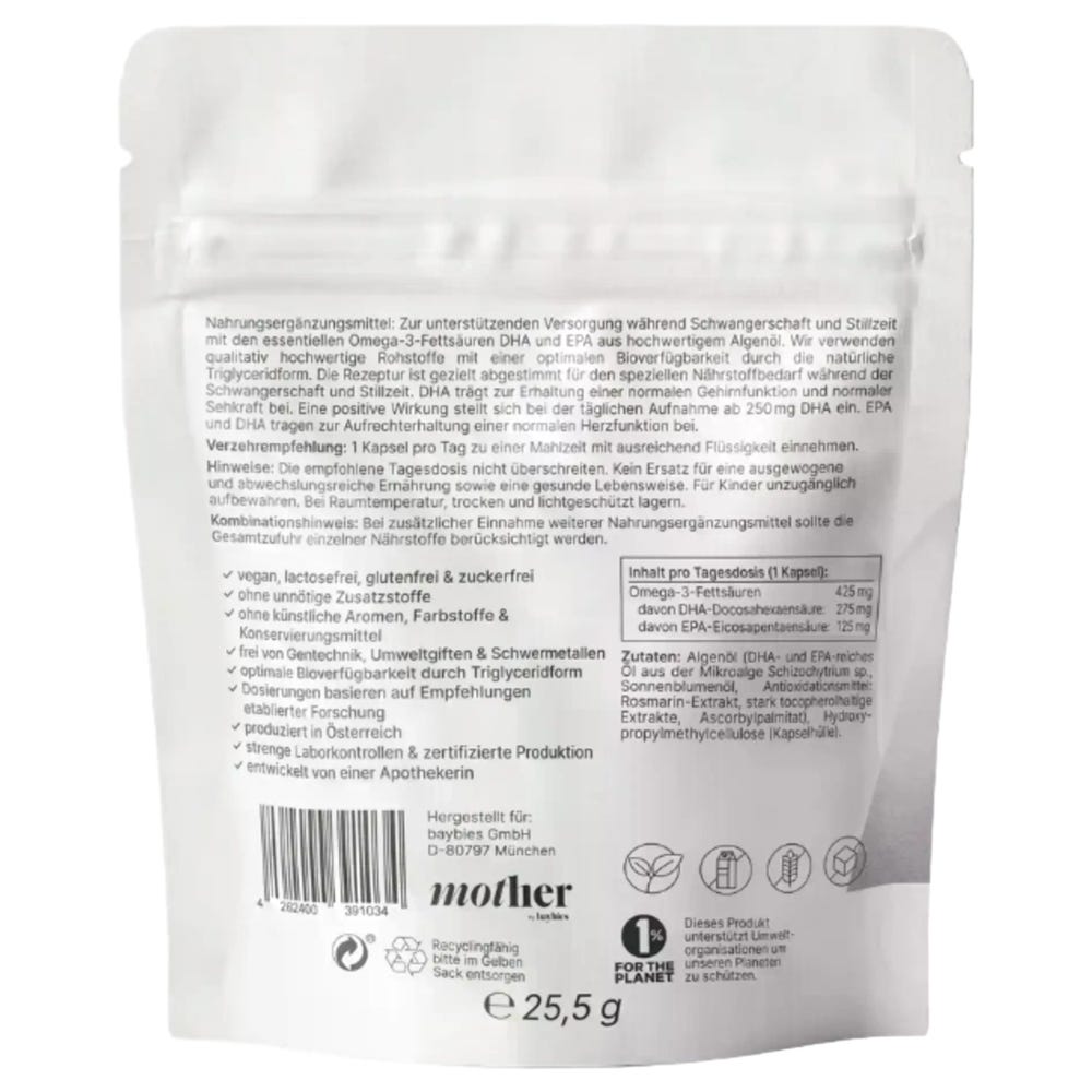 baybies Mother+ OMEGA 3 vegan Mono