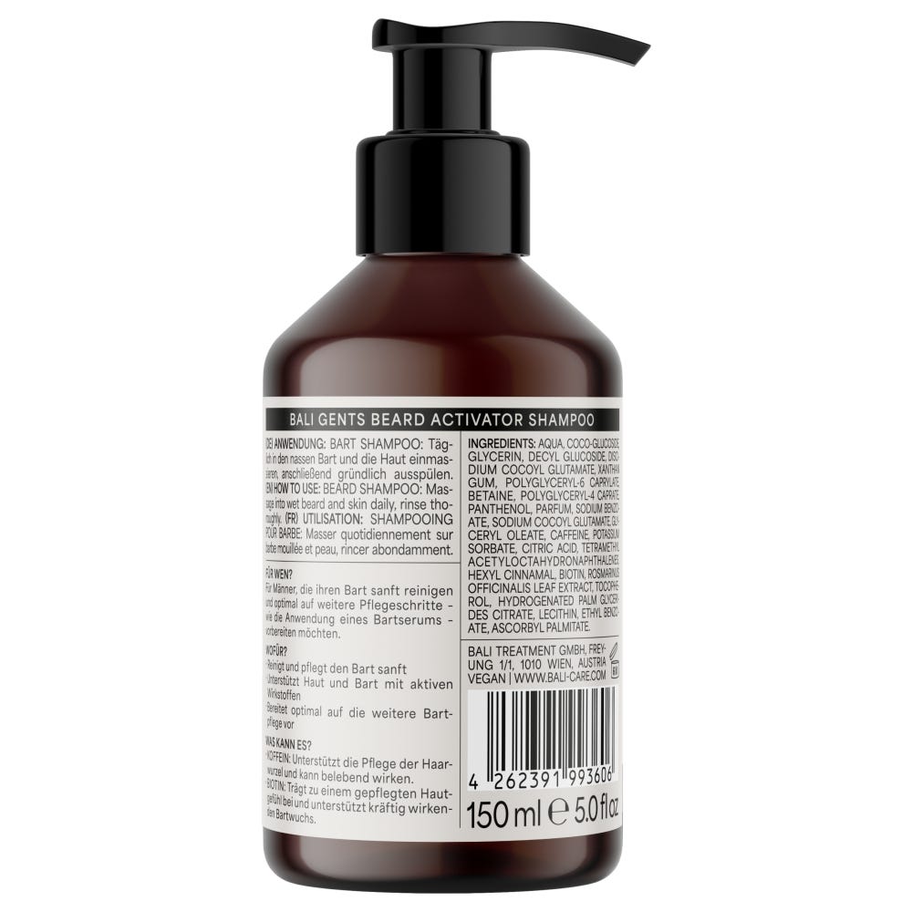 Bali Gents Beard Activator Shampoo 150 ml