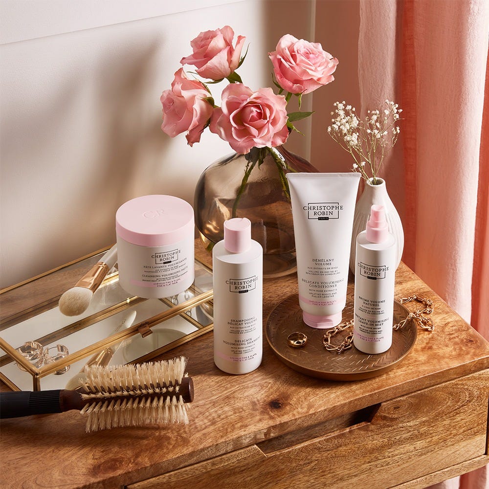 Christophe Robin Volume Cleansing Volumising Conditioner with Rose Extracts 200 ml
