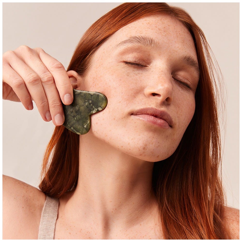 GLOV Stone Green Jade Gua Sha