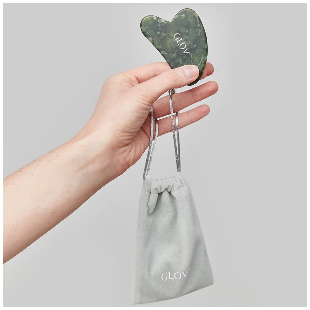 GLOV Stone Green Jade Gua Sha