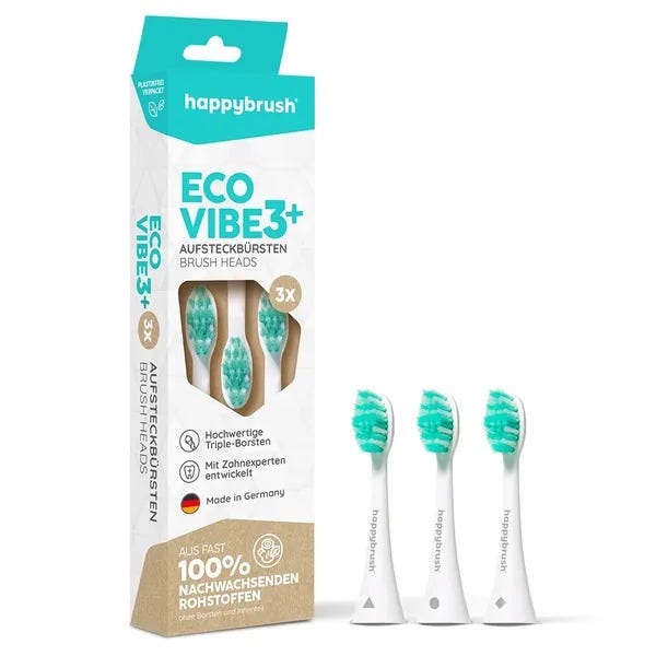 Happybrush HAV3DEW Aufsteckbürsten V3+ Allwhite